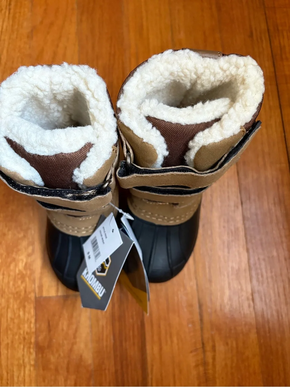 NWT Toddler Khombu Pace lined waterproof insulated duck boots size 8